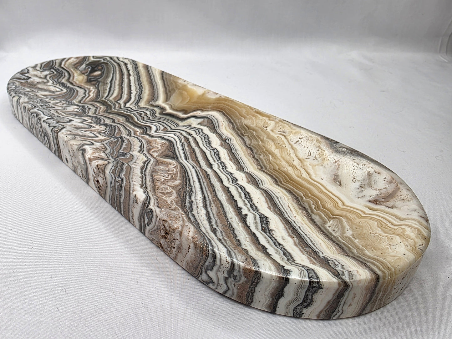Banded Zebra Calcite Dish