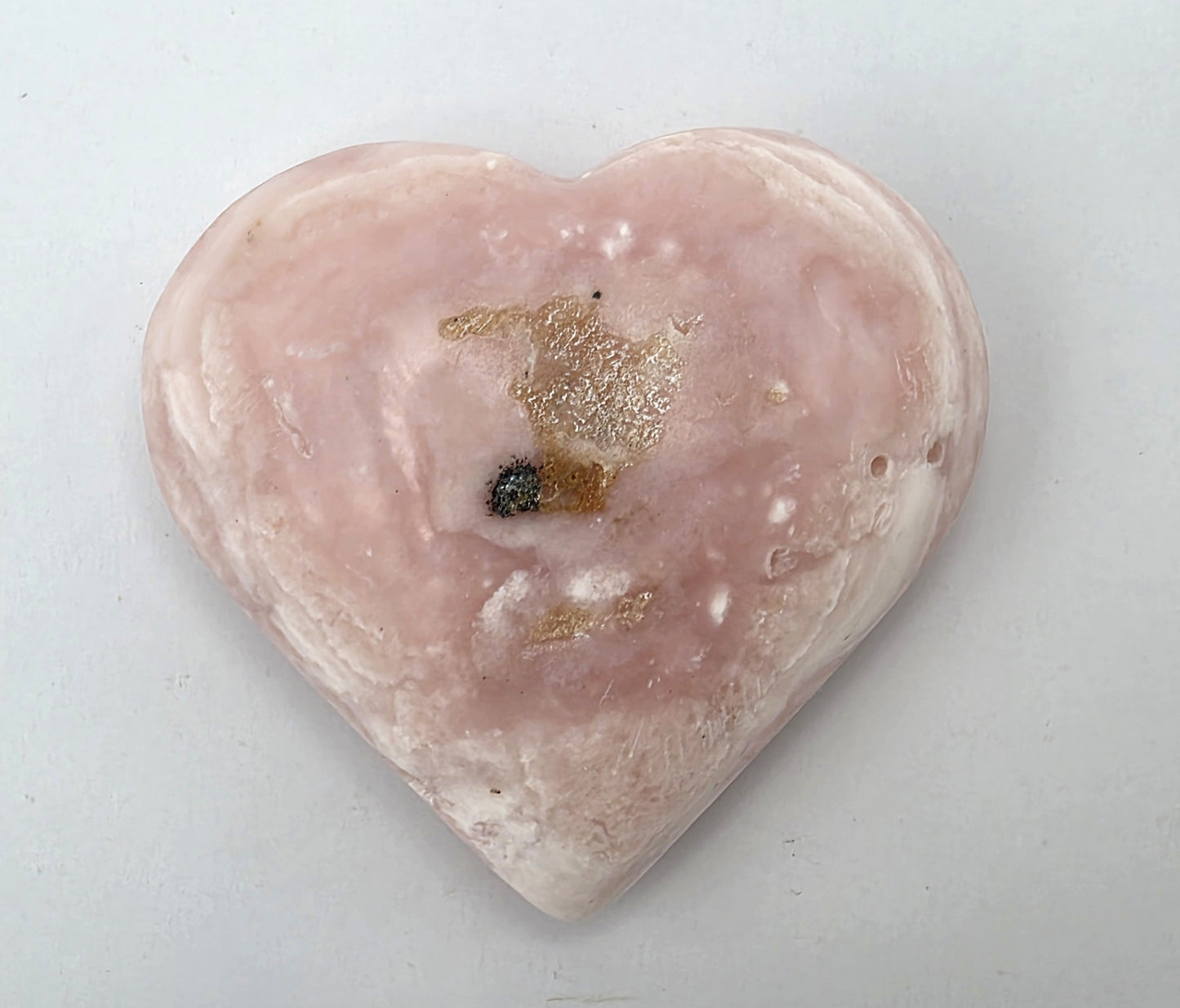 Peruvian Pink Opal Heart