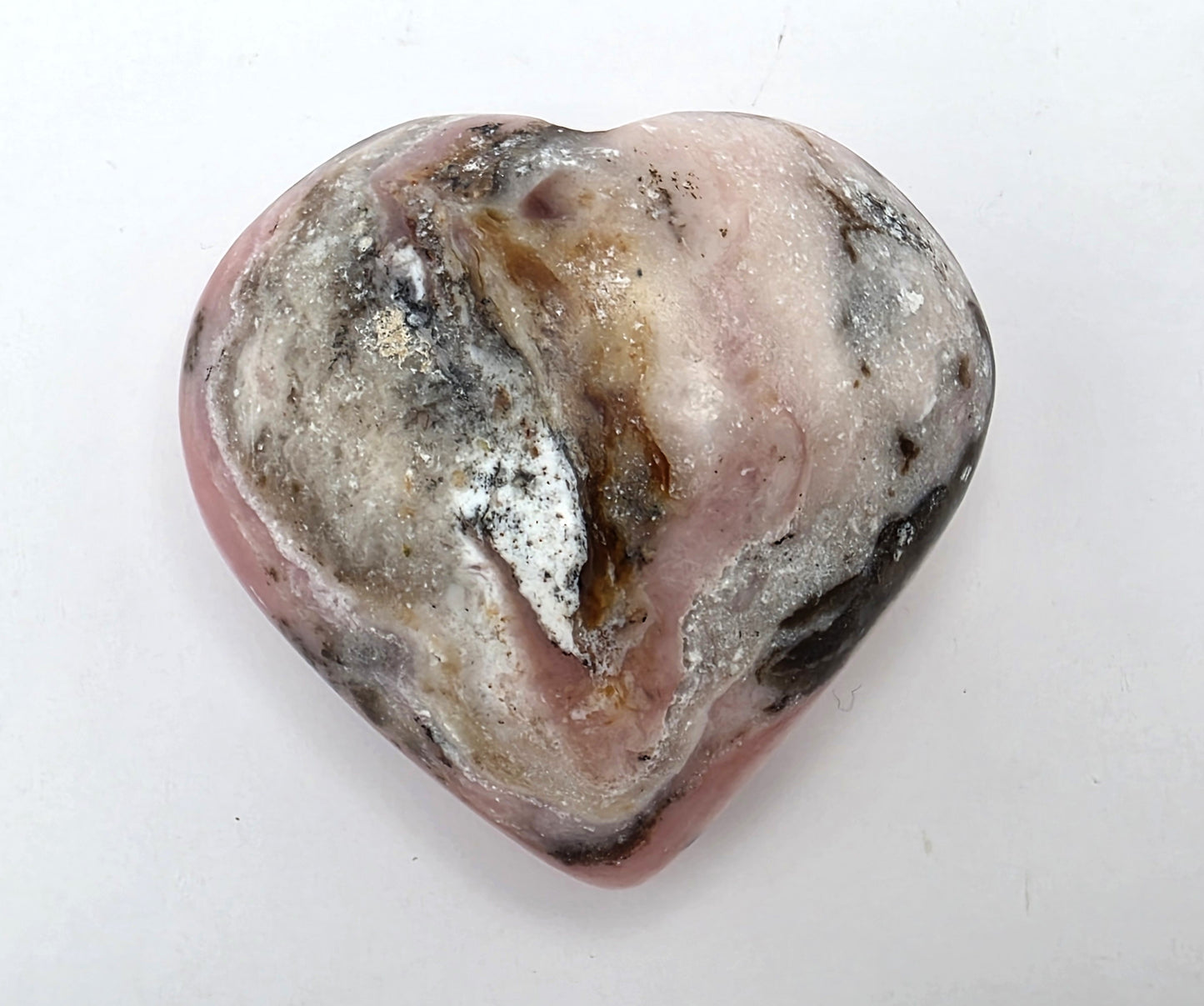 Peruvian Pink Opal Heart