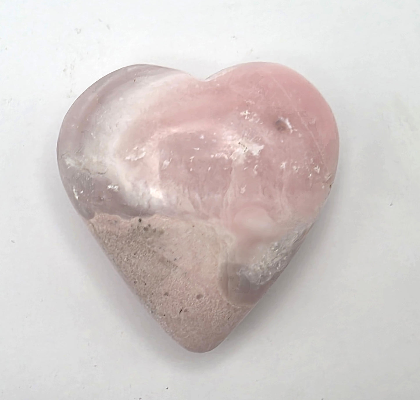 Peruvian Pink Opal Heart
