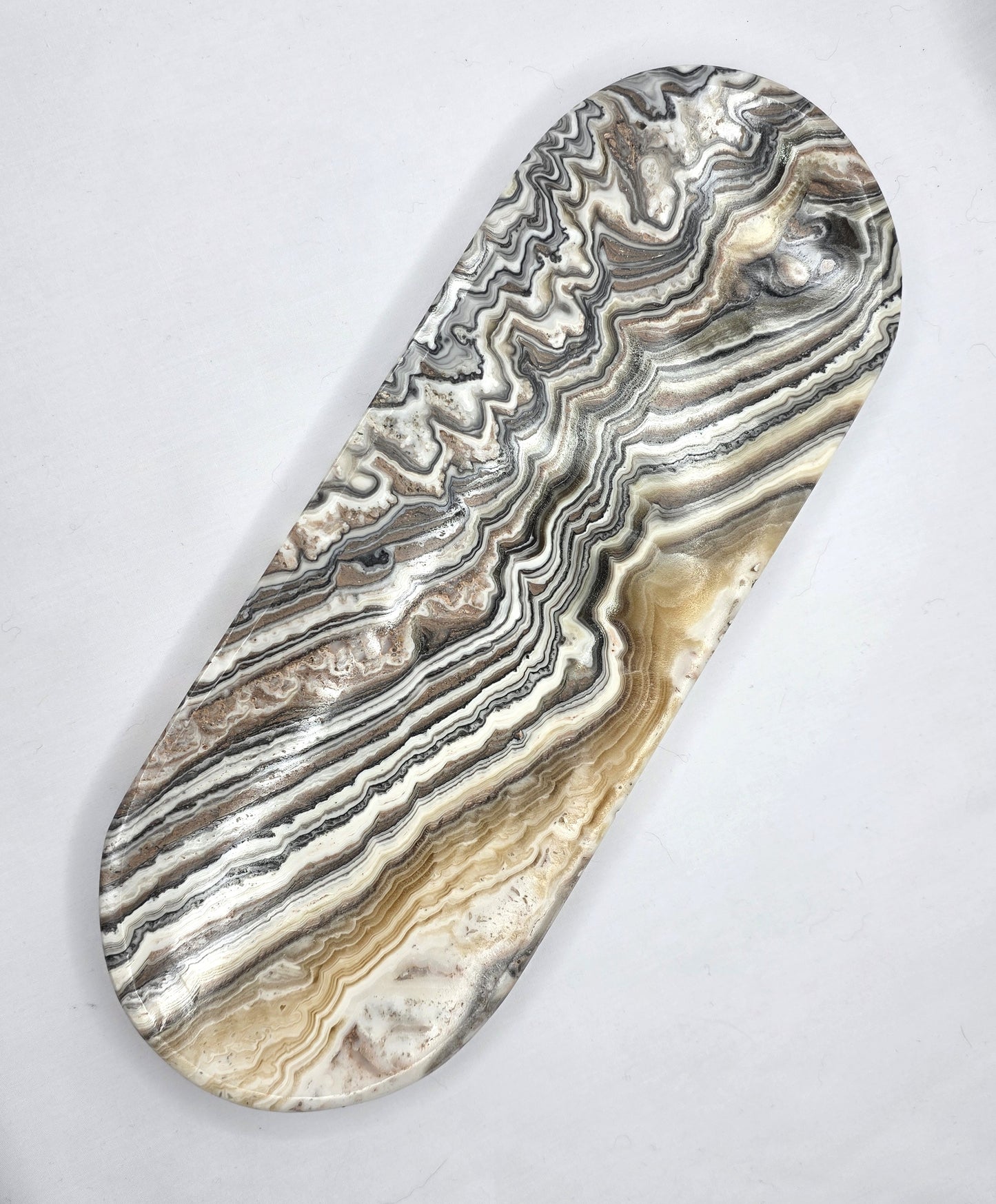 Banded Zebra Calcite Dish