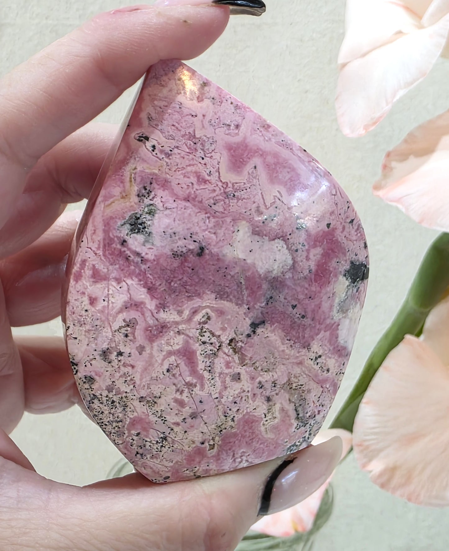 Peruvian Rhodonite Flame