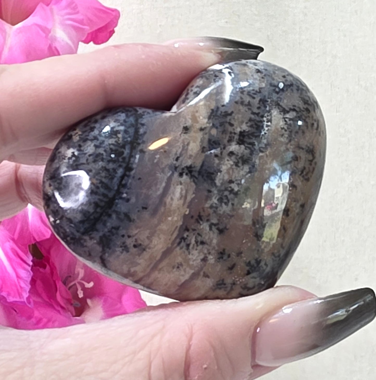 Dendritic Agate Heart