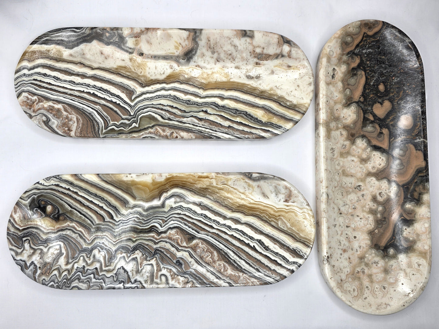 Banded Zebra Calcite Dish
