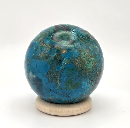 Chrysocolla and Malachite Sphere