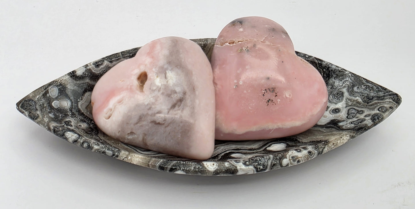 Peruvian Pink Opal Heart