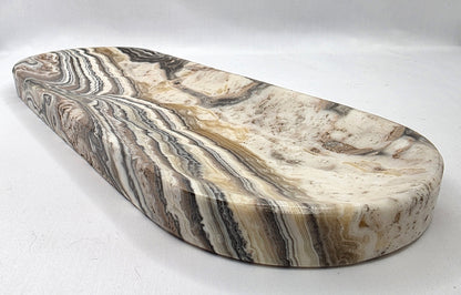 Large Banded Zebra Calcite Dish
