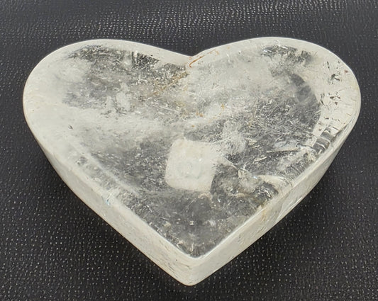 Clear Quatz Heart Dish