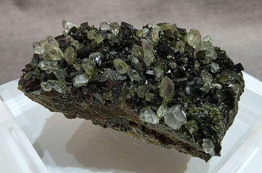 Black Epidote with Quart