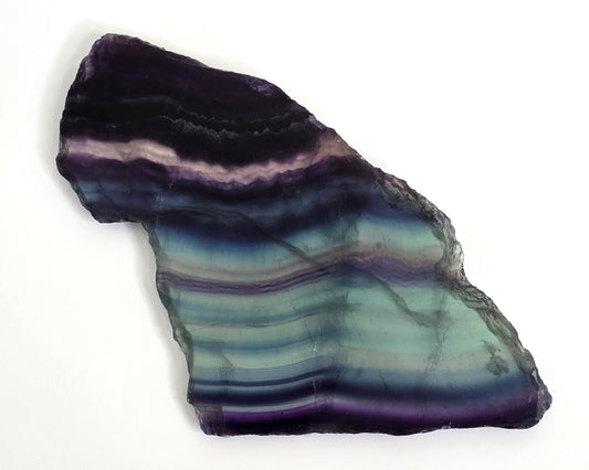 Polished Rainbow Fluorite Slab