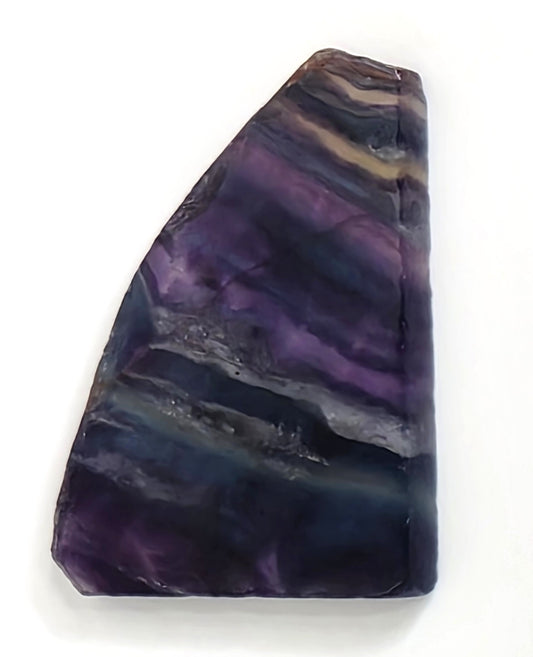 Polished Rainbow Fluorite Slab