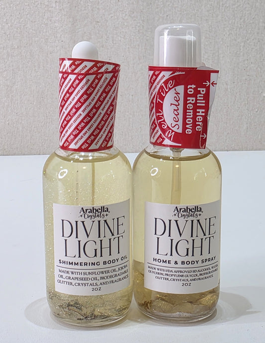 Divine Light Body Oil and Home Spray Bundle