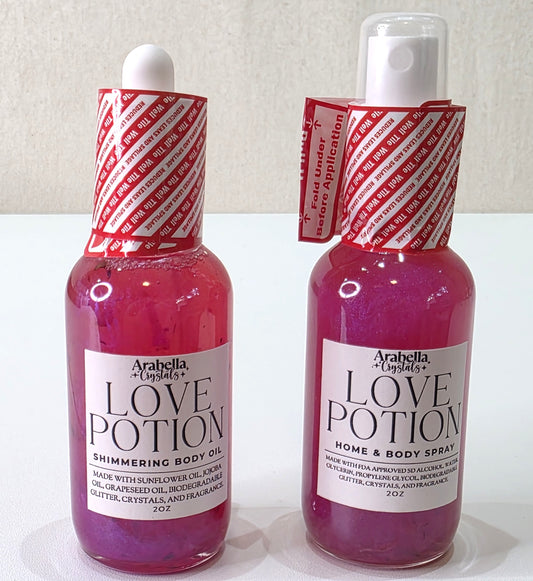 Love Potion Body Oil and Home Spray Bundle