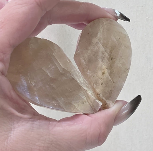 3D Moonstone Broken Heart