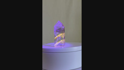 UV Reactive Amethyst Tower