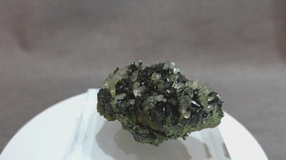 Black Epidote with Quart